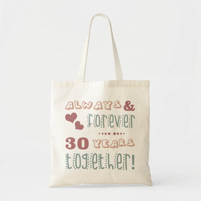 Bolsa Tote Aniversário de Casamento 30 (Frente)