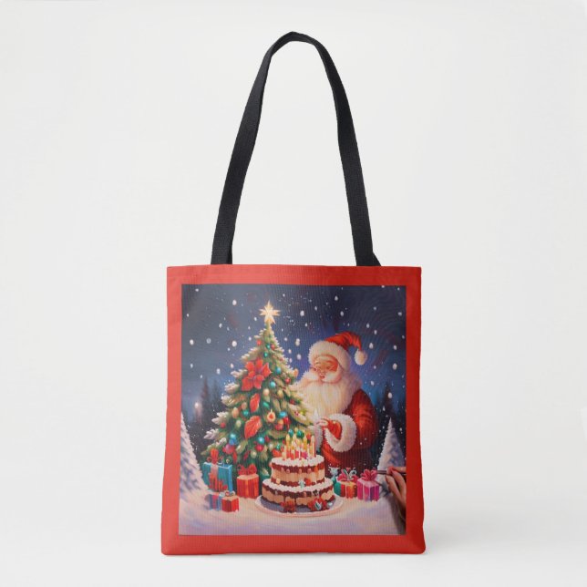 Bolsa Tote Aniversário de Natal 9 (Frente)