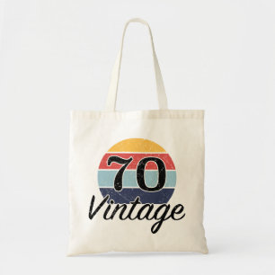 Bolsa Tote Aniversário do 70 de Vintage