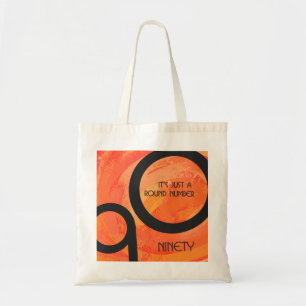 Bolsa Tote Aniversário do 90 de Orange Decade