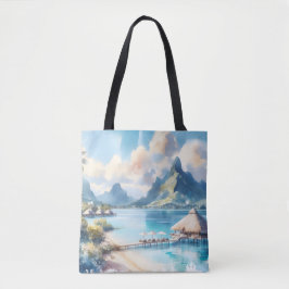 Bolsa Tote Aniversário do Ano Bora Bora Polinésia Francesa Vi