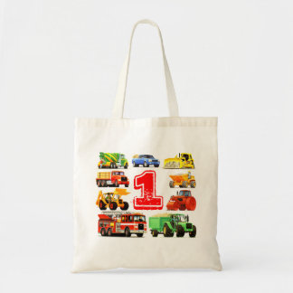 Bolsa Tote Aniversário do bebê dos caminhões grandes feitos