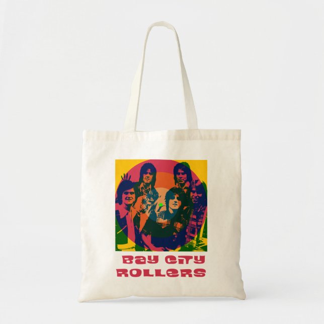 Bolsa Tote Aniversário do Gift Bay City Rollers Music Rock Co (Frente)