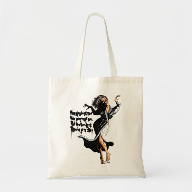 Bolsa Tote Aniversário Gift Halloween Morto Movie Retro Wave (Frente)