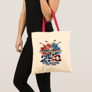 Bolsa Tote Aniversário Patriótico de 250 Anos em 4 de Julho