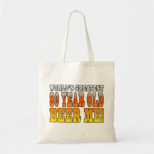 Bolsa Tote Aniversários engraçados do 80: As grandes pessoa
