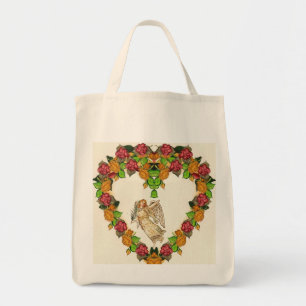 Bolsa Tote Anjo com palma e flores