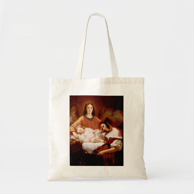 Bolsa Tote Anjo da Guarda de Henri Decaisne (Frente)