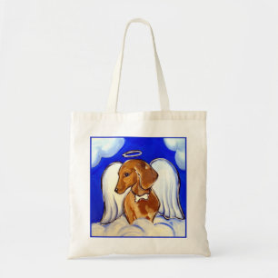 Bolsa Tote Anjo Dachshund Vermelho