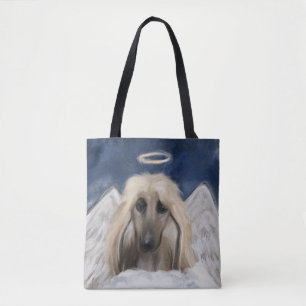 Bolsa Tote Anjo do Afghan Hound