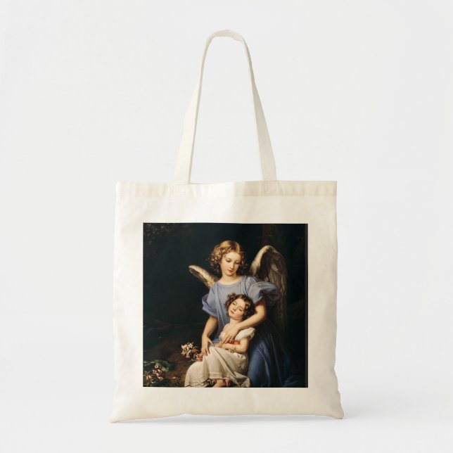 Bolsa Tote Anjo guardião de Joseph Karl Stieler (Frente)