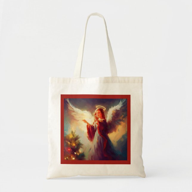 Bolsa Tote Anjo Natal 3 (Frente)