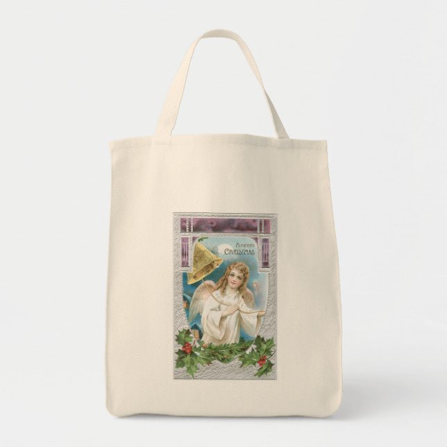 Bolsa Tote Anjo Natal com Bell (Frente)