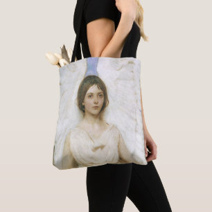 Bolsa Tote Anjo por Abbott Thayer, Vintage Victorian Fine Art