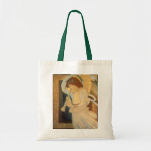 Bolsa Tote Anjo tocando Flageolet por Burne Jones