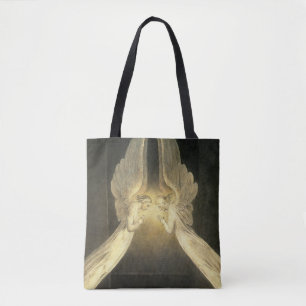 Bolsa Tote Anjos Antigos Pairando Sobre Jesus Cristo