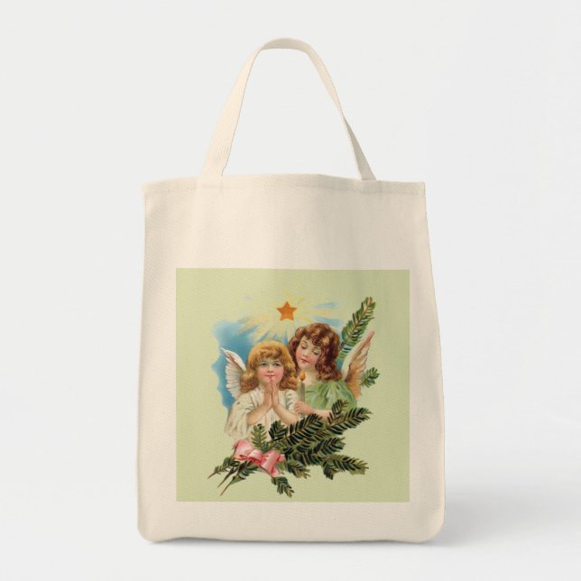 Bolsa Tote Anjos Com Palmas (Frente)