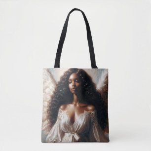 Bolsa Tote Anjos Mulheres Negras Angelcore