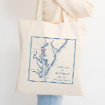 Bolsa Tote Annapolis Maryland Chesapeake Bay Wedding Bem-vind<br><div class="desc">Aprecie seus convidados com nosso marinho azul de Chesapeake Bay, o favorito de casamento temático para o saco, perfeito para sua celebração de Annapolis, Maryland. Com detalhes refinados e um toque de charme costeiro, este saco de tote é uma pegada prática e memorável. Ideal para convidados a assistir a eventos...</div>