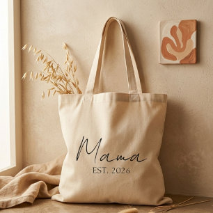 Bolsa Tote Ano de Estabelecimento da Mamãe Marco Familiar Mín