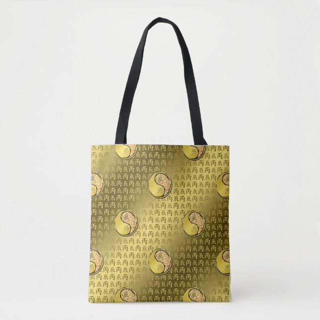 Bolsa Tote Ano do Dragão de Fogo (Frente)