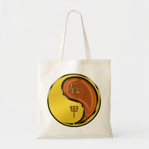 Bolsa Tote Ano do Dragão de Madeira