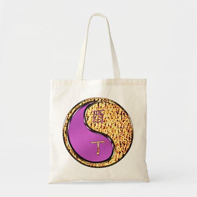 Bolsa Tote Ano do Galo de Fogo (Frente)