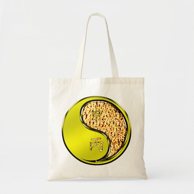 Bolsa Tote Ano do Macaco de Fogo (Frente)