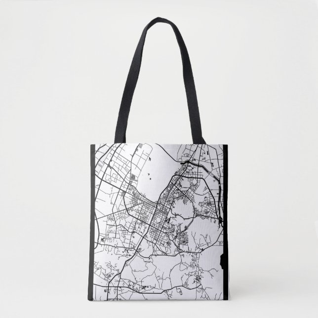 Bolsa Tote Anshan China City Map (Frente)