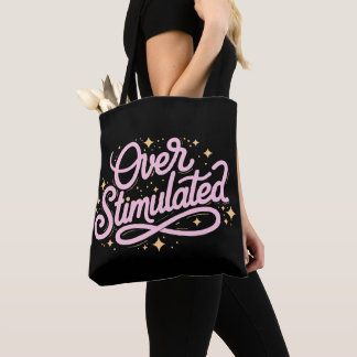Bolsa Tote Ansiedade Superestimulada Introvertido Nome Person