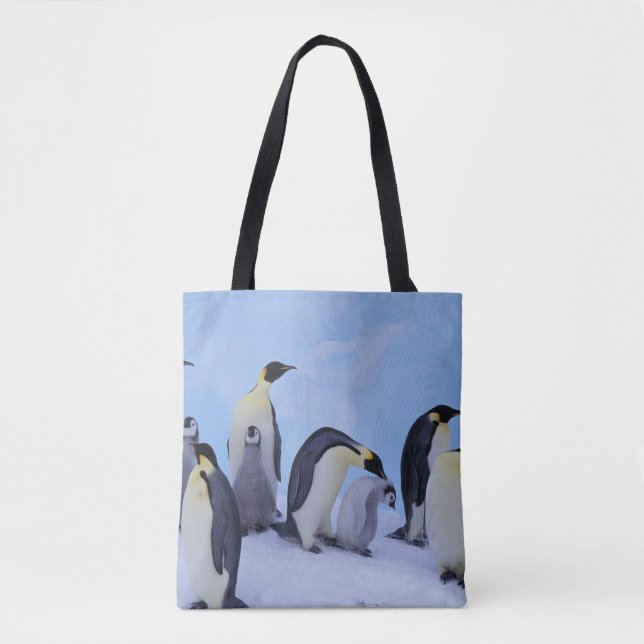 Bolsa Tote Antártica, Pinguins Imporadores (Frente)