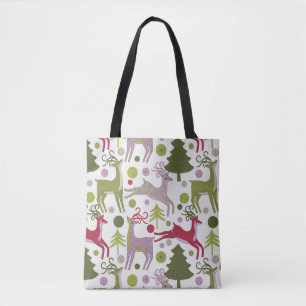 Bolsa Tote Antecedentes de Natal: Design da Estação Festiva