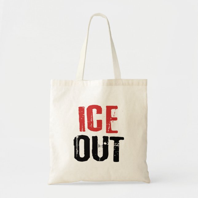 Bolsa Tote Anti ICE Out Political Activism Protest (Frente)