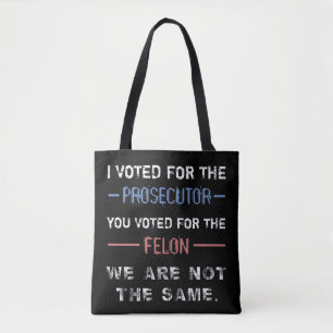 Bolsa Tote Anti-Trump Felon "Não É O Mesmo"