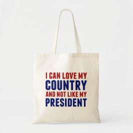 Bolsa Tote Anti Trump Patriótico Não Meu Presidente