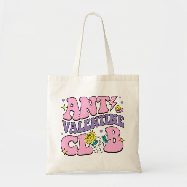 Bolsa Tote Anti Valentine Club (Frente)