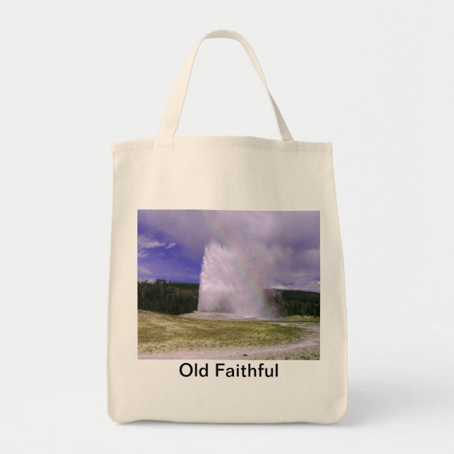 Bolsa Tote Antiga fé no Parque Nacional de Yellowstone (Frente)