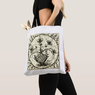 Bolsa Tote Antigo azulejo norte-alemão, azulejo cerâmico de