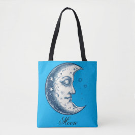 Bolsa Tote Antigo desenho da lua
