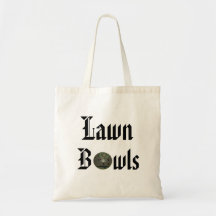 Antigo Design de texto Inglês do Lawn Bowls,
