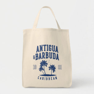 Bolsa Tote Antigua e Barbuda Palmeira do Caribe