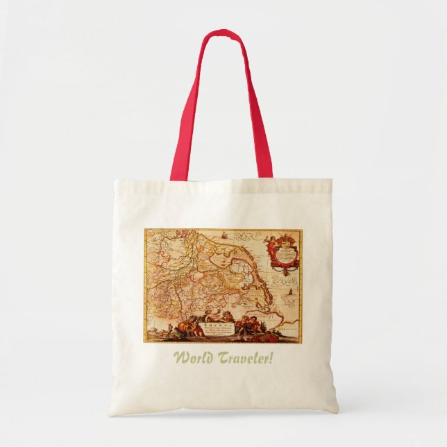 Bolsa Tote Antiguamente Alemanha Rinelands Map Tote Bag (Frente)