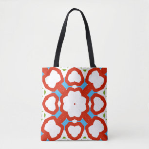 Bolsa Tote Antiquada cerâmica mexicana de talavera. Design gr