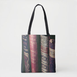 Bolsa Tote Antique coluna de livros, Cobrir de livros