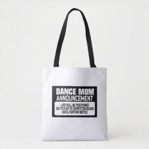 Bolsa Tote Anúncio da Dance Mãe