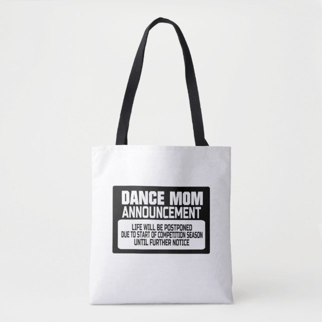 Bolsa Tote Anúncio da Dance Mãe (Frente)