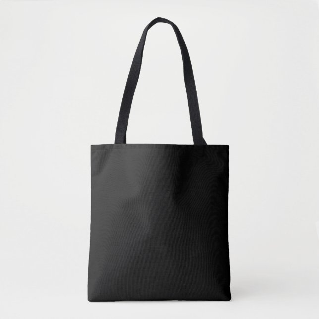 Bolsa Tote Apenas código hex preto 000000 (Frente)