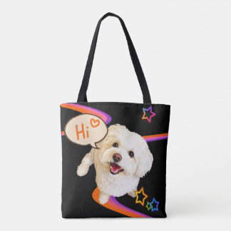 Bolsa Tote Apenas Dizendo "Oi"