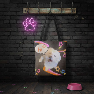 Bolsa Tote Apenas Dizendo "Oi"
