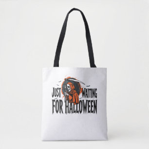 BOLSA TOTE APENAS ESPERANDO O HALLOWEEN